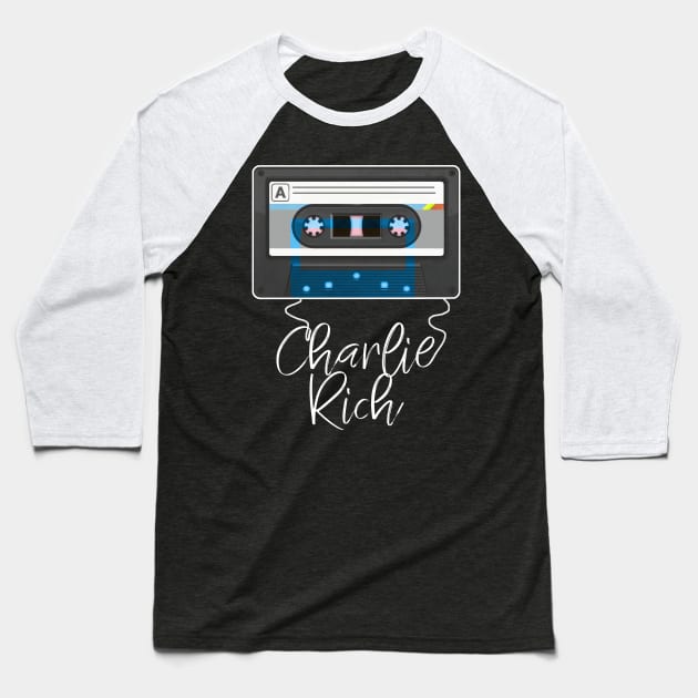 Love Music Charlie Proud Name Awesome Cassette Baseball T-Shirt by BoazBerendse insect